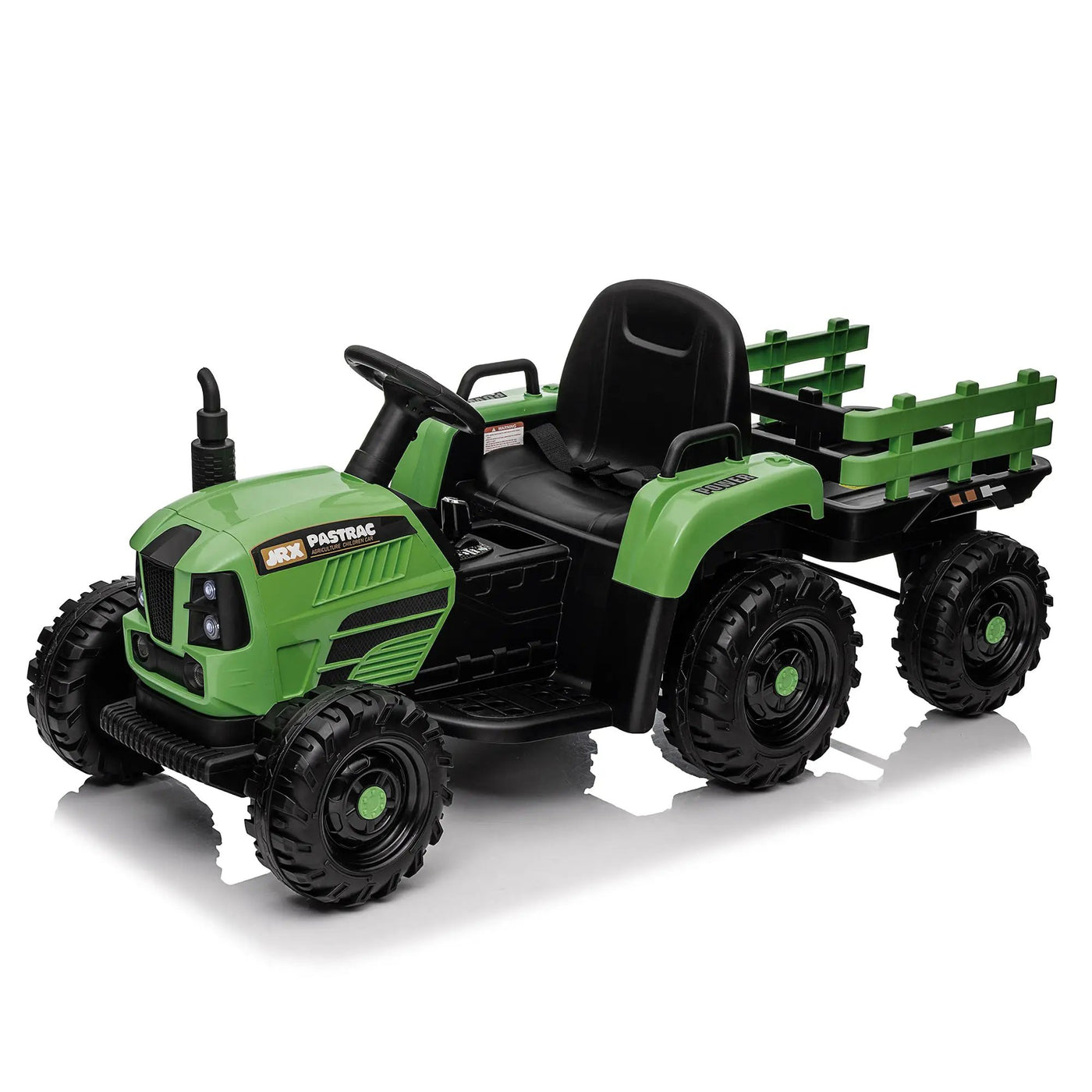 Ride On Tractor with Trailer, 24V Powered Electric Toy for Kids by HouseOfZazla