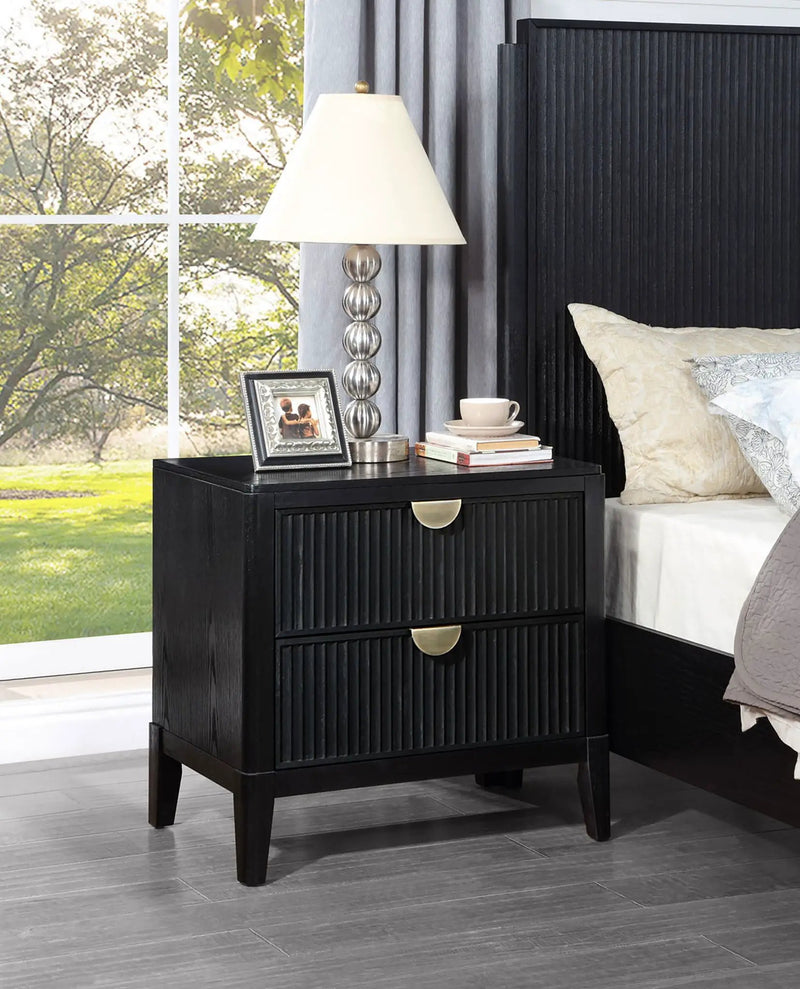 Brookmead 2-drawer Nightstand Black by Unique Piece Furniture