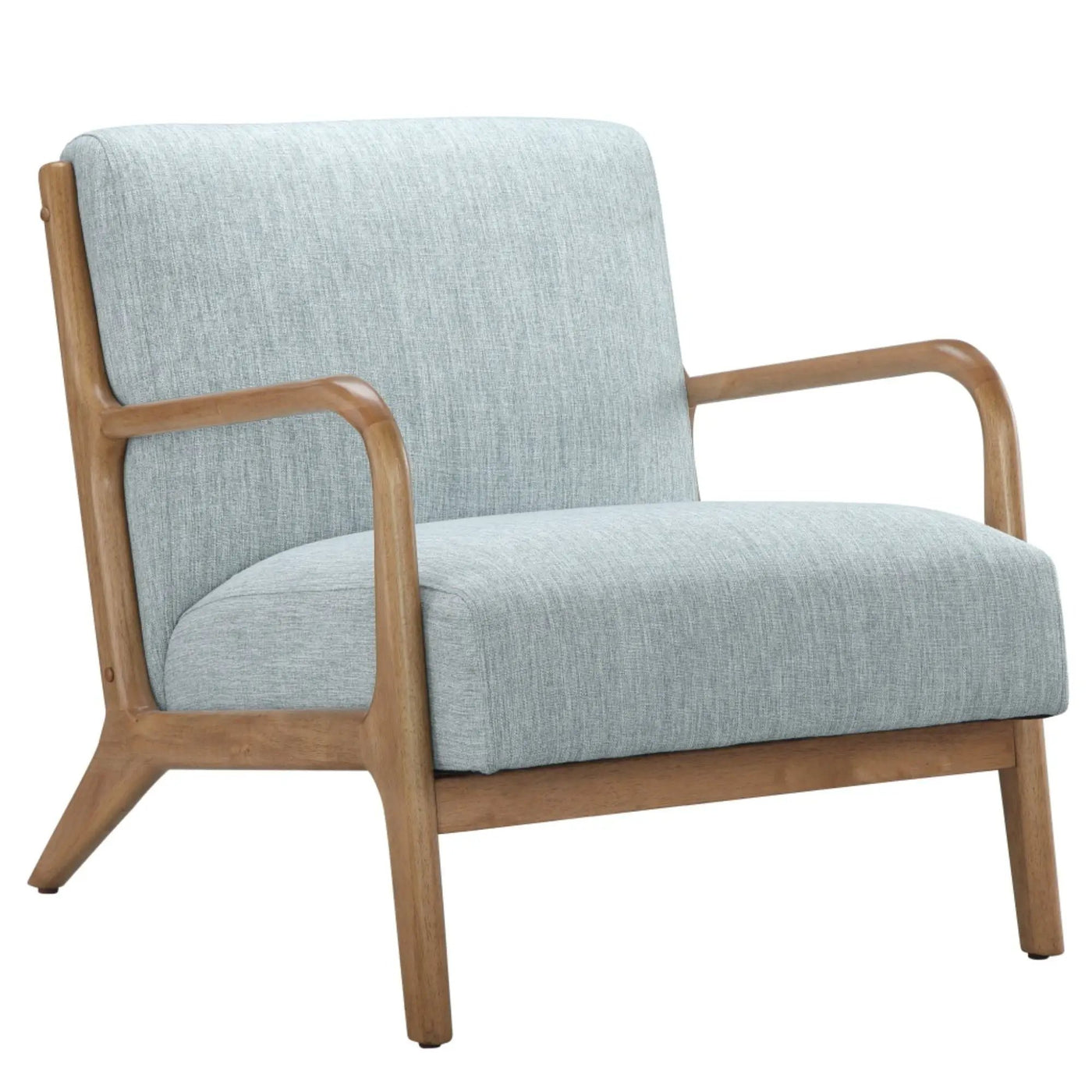 Mid-Century Style Lounge Chair With Upholstered Seat by HouseOfZazla