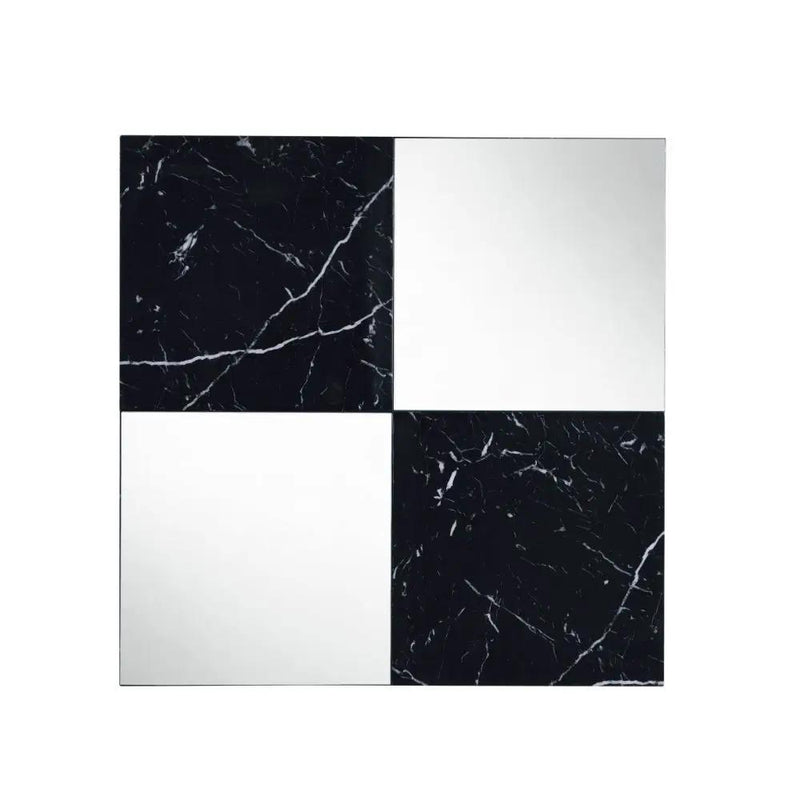 Angwin - Accent Mirror - Mirrored & Faux Marble Top by Unique Piece Furniture
