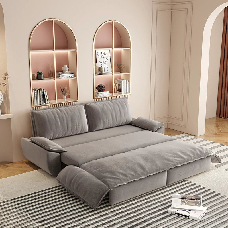 Queen Pull Out Sofa Bed, 3 In 1 Convertible Sleeper Sofa by HouseOfZazla