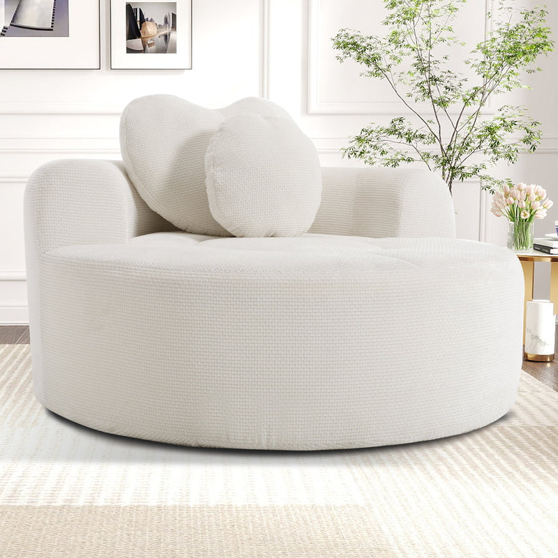 Round Sofa Bed with Memory Foam Sectional Couch, photo 4 of 10