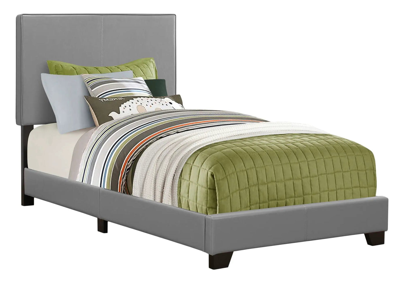 Bed, Upholstered, Transitional by HouseOfZazla