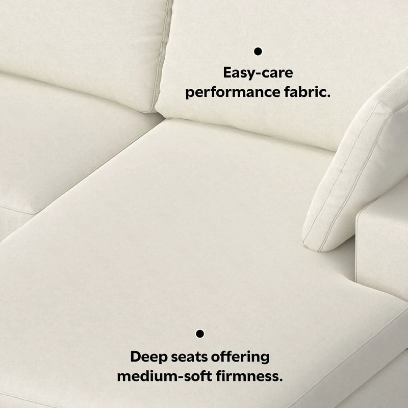 Charlie - Upholstered Deep Seater Sectional Sofa by Unique Piece Furniture