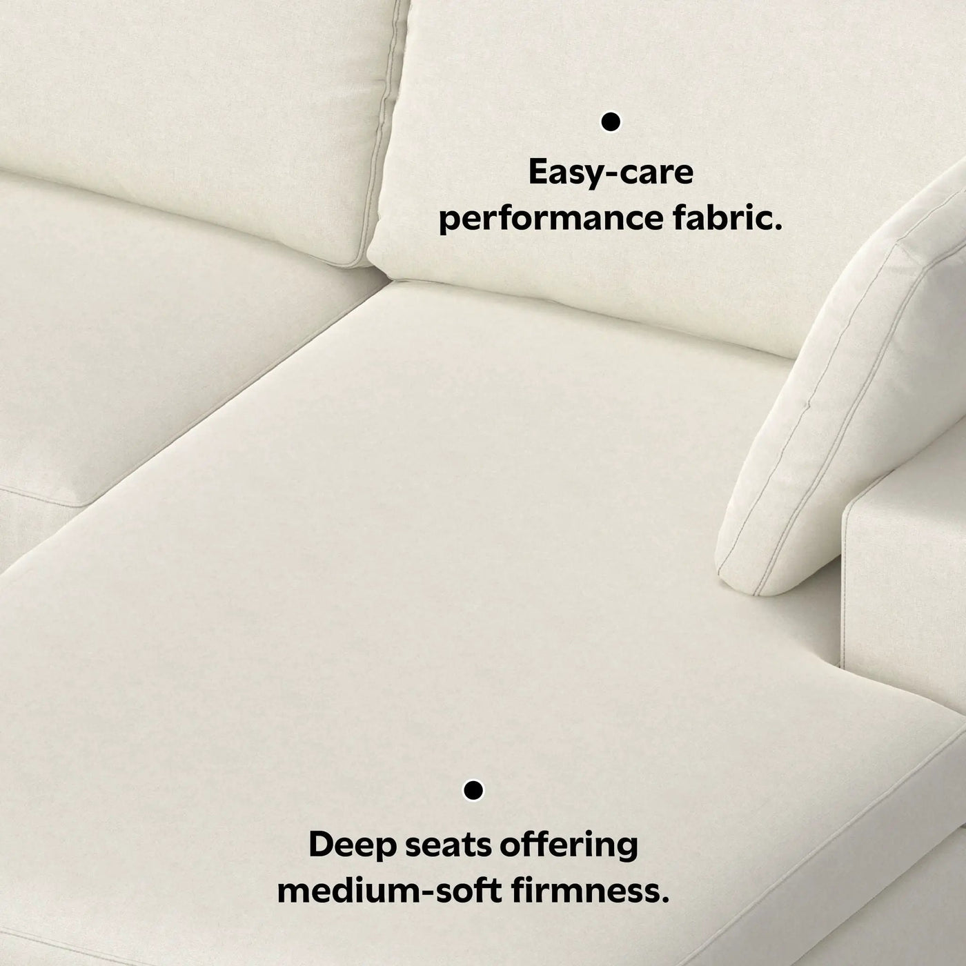 Charlie - Upholstered Deep Seater Sectional Sofa by HouseOfZazla