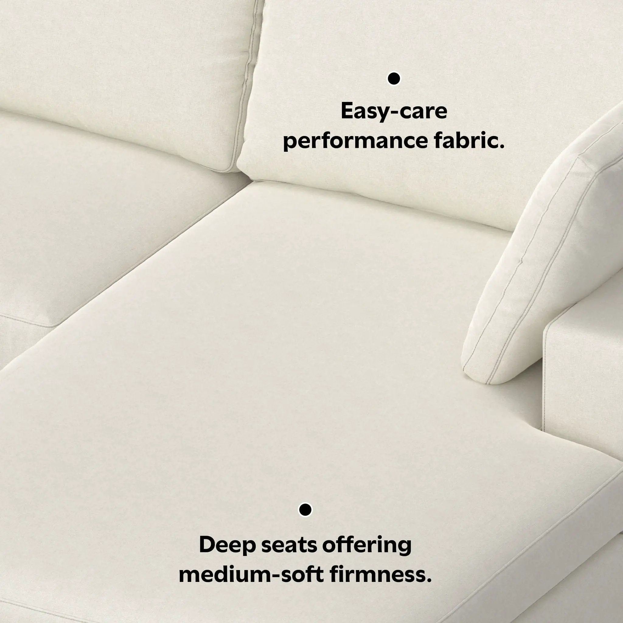 Charlie - Upholstered Deep Seater Sectional Sofa by HouseOfZazla