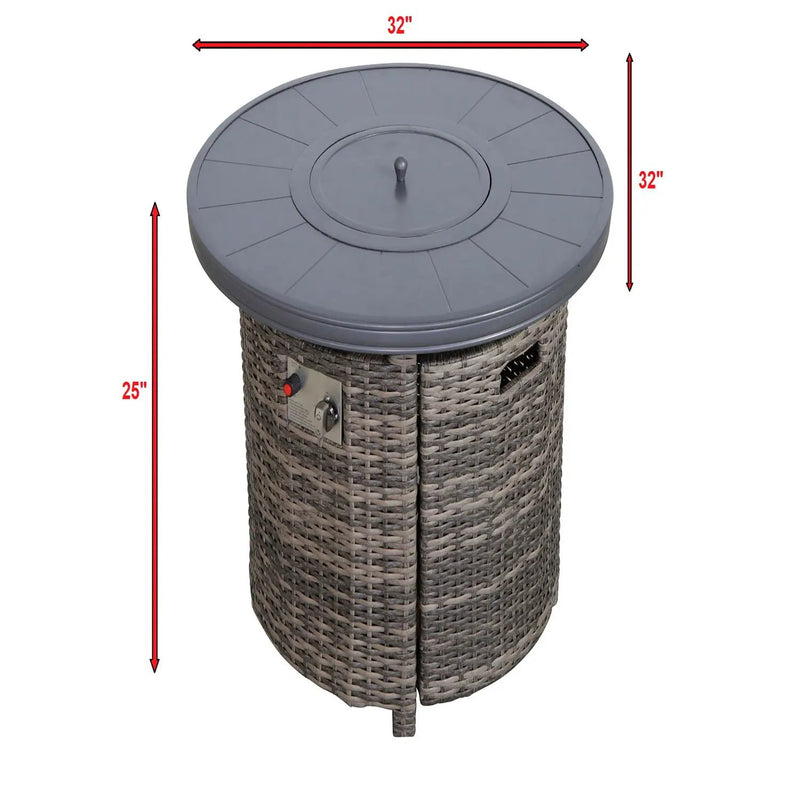 Outdoor Fire Pit Table With Lid by HouseOfZazla