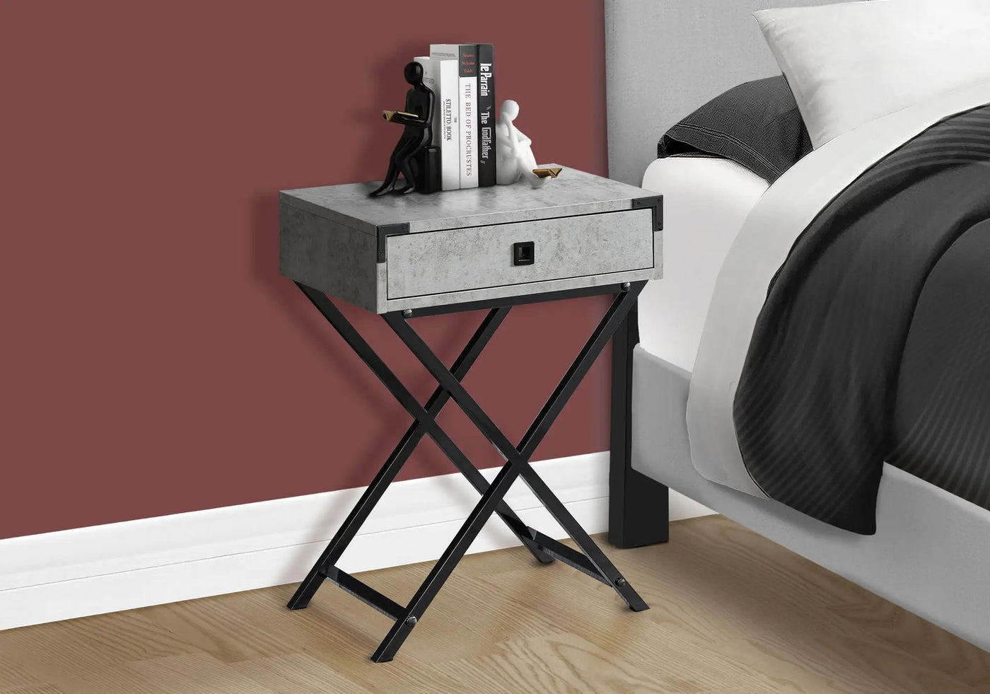 Accent Side Table, Storage Drawer, Stylish Design Contemporary & Modern by Unique Piece Furniture