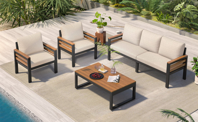 Go 4-Piece Outdoor Furniture Sofa Set by HouseOfZazla