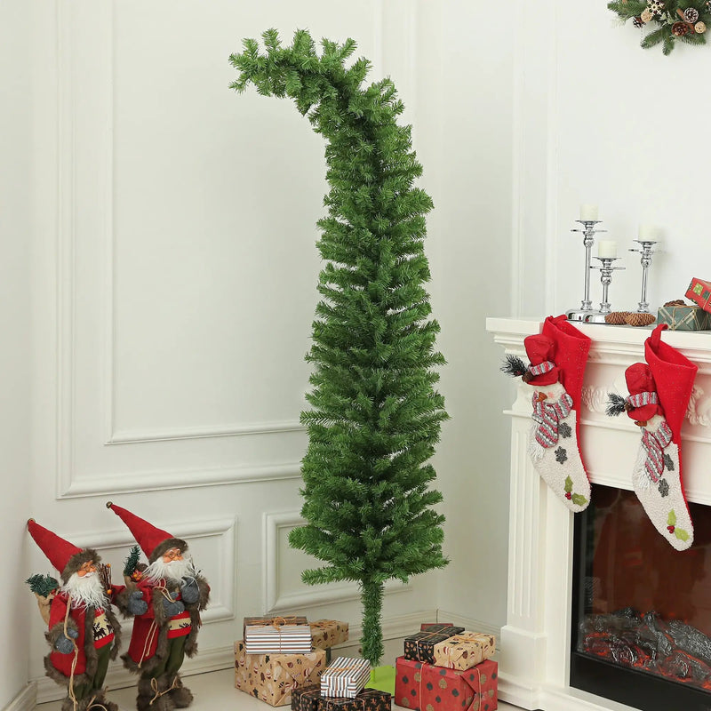HOMCOM 6ft Whimsical Pencil Christmas Tree by HouseOfZazla