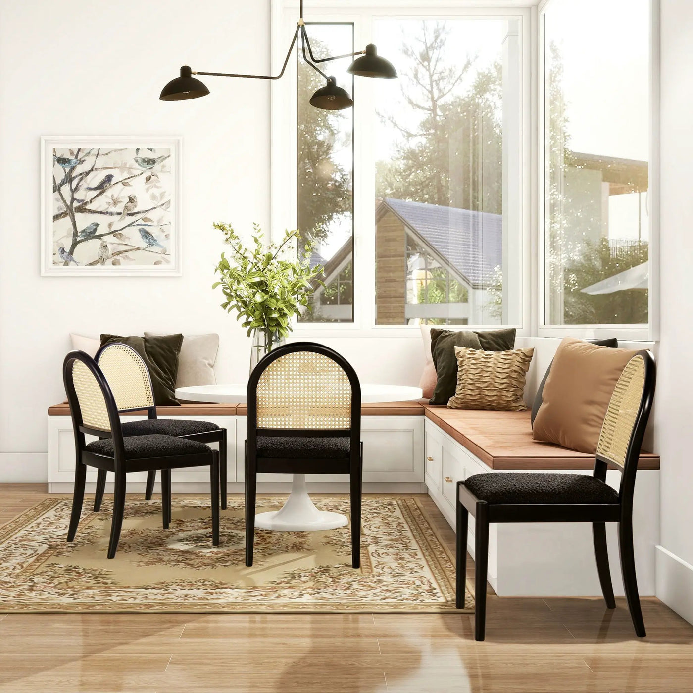 Panama - Curved Cane Side Dining Chair (Set of 2) by HouseOfZazla