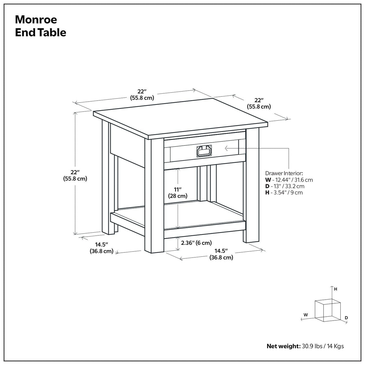 Monroe - Handcrafted Side Table, photo 29 of 32
