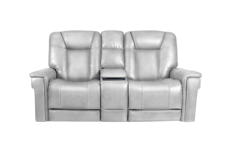 Sanibel - Power Console Loveseat - Wall Prox. Recliner With Power And Power Headrest And Lumbar, Wireless Charger by Unique Piece Furniture