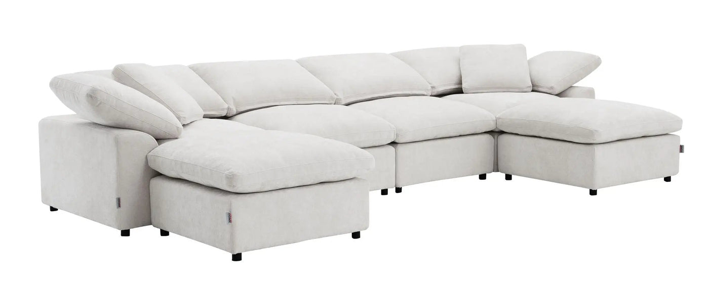 Naveen Modular Sectional With Ottoman by HouseOfZazla