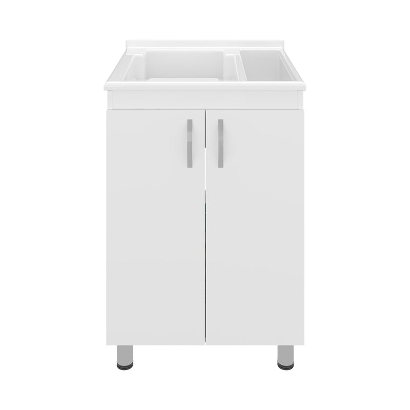 Demolotion Utility Sink Cabinet with Dual Compartments and Storage by HouseOfZazla