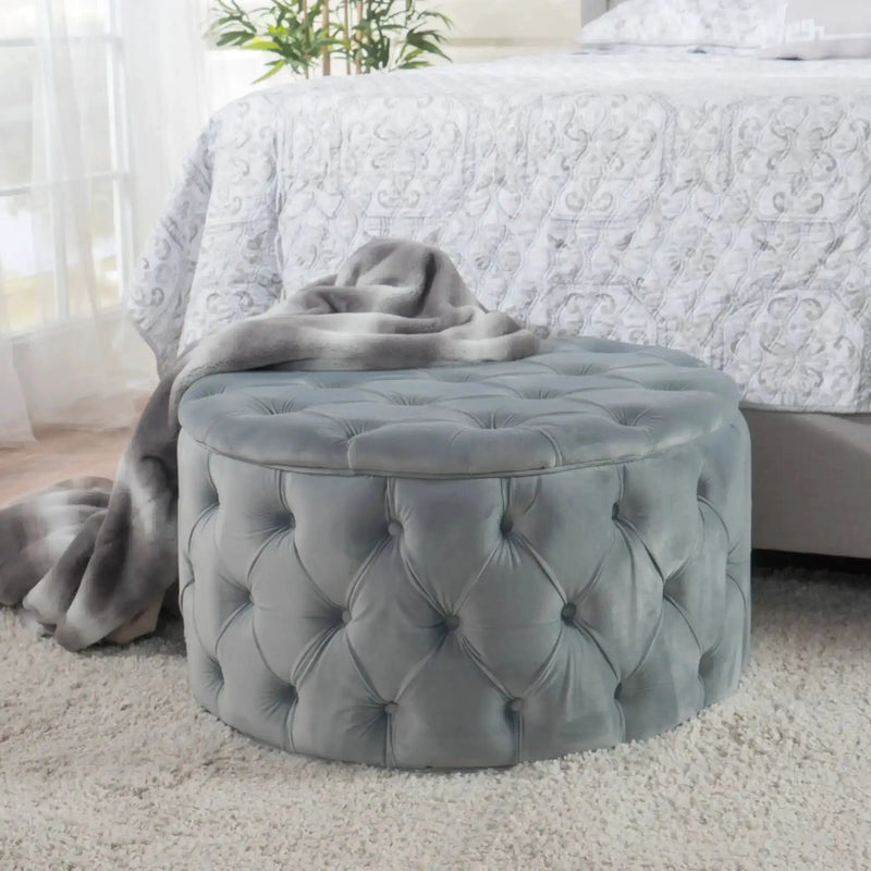 Modern Glam Ottoman Velvet by HouseOfZazla