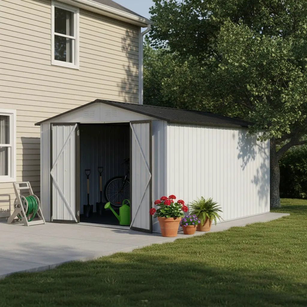 10' x 12' Garden Sheds Outdoor Storage Sheds by HouseOfZazla