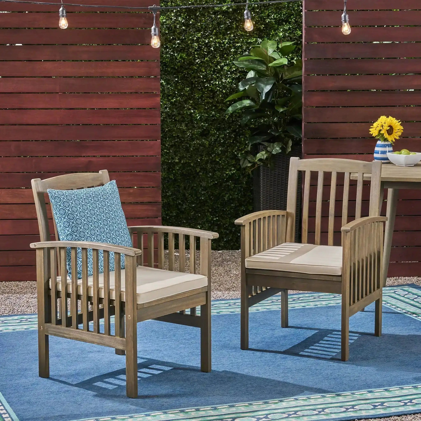 Casa Acacia Dining Chair Set With Cushions by HouseOfZazla