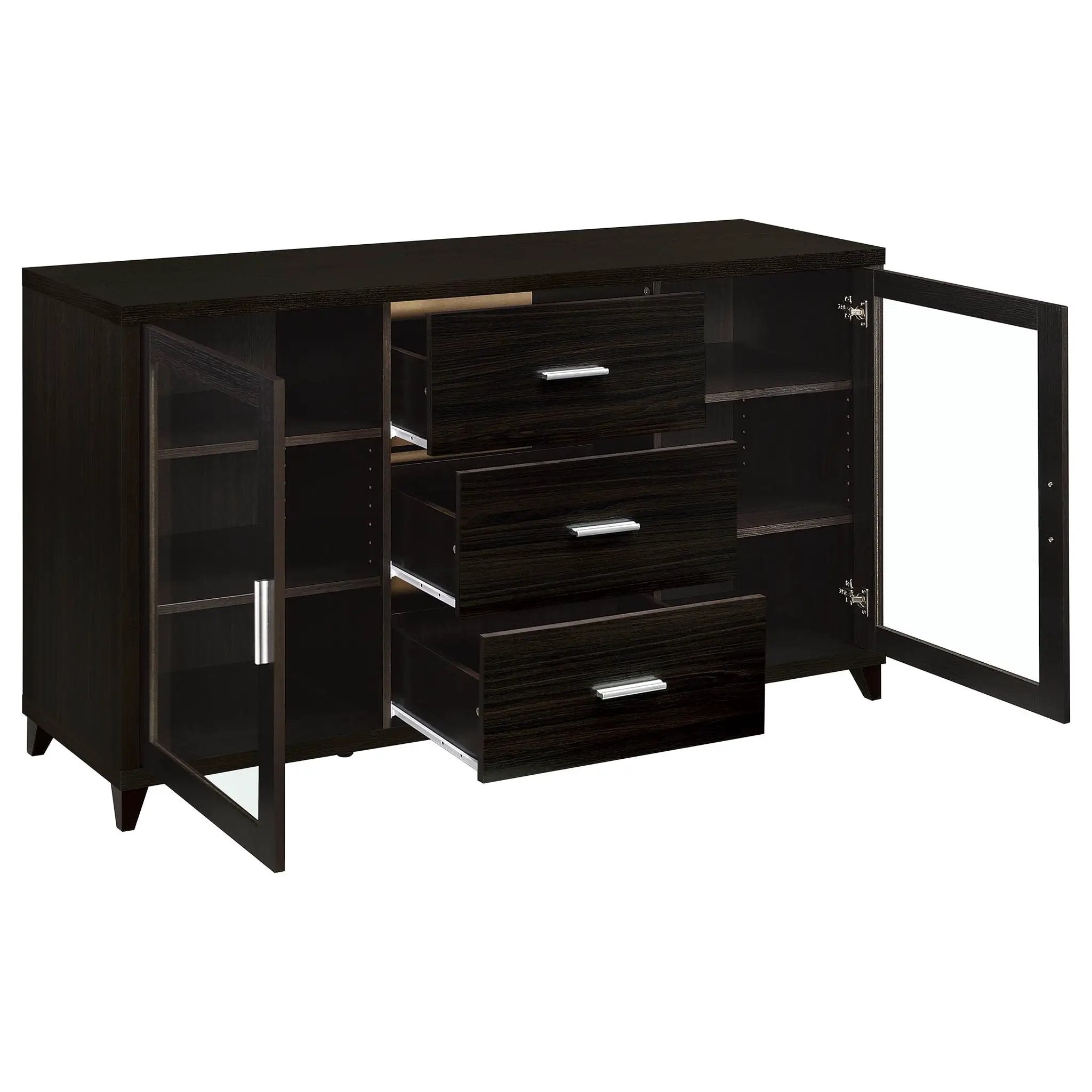 Lewes 2-door Engineered Wood 60-inch TV Stand Cappuccino by Unique Piece Furniture