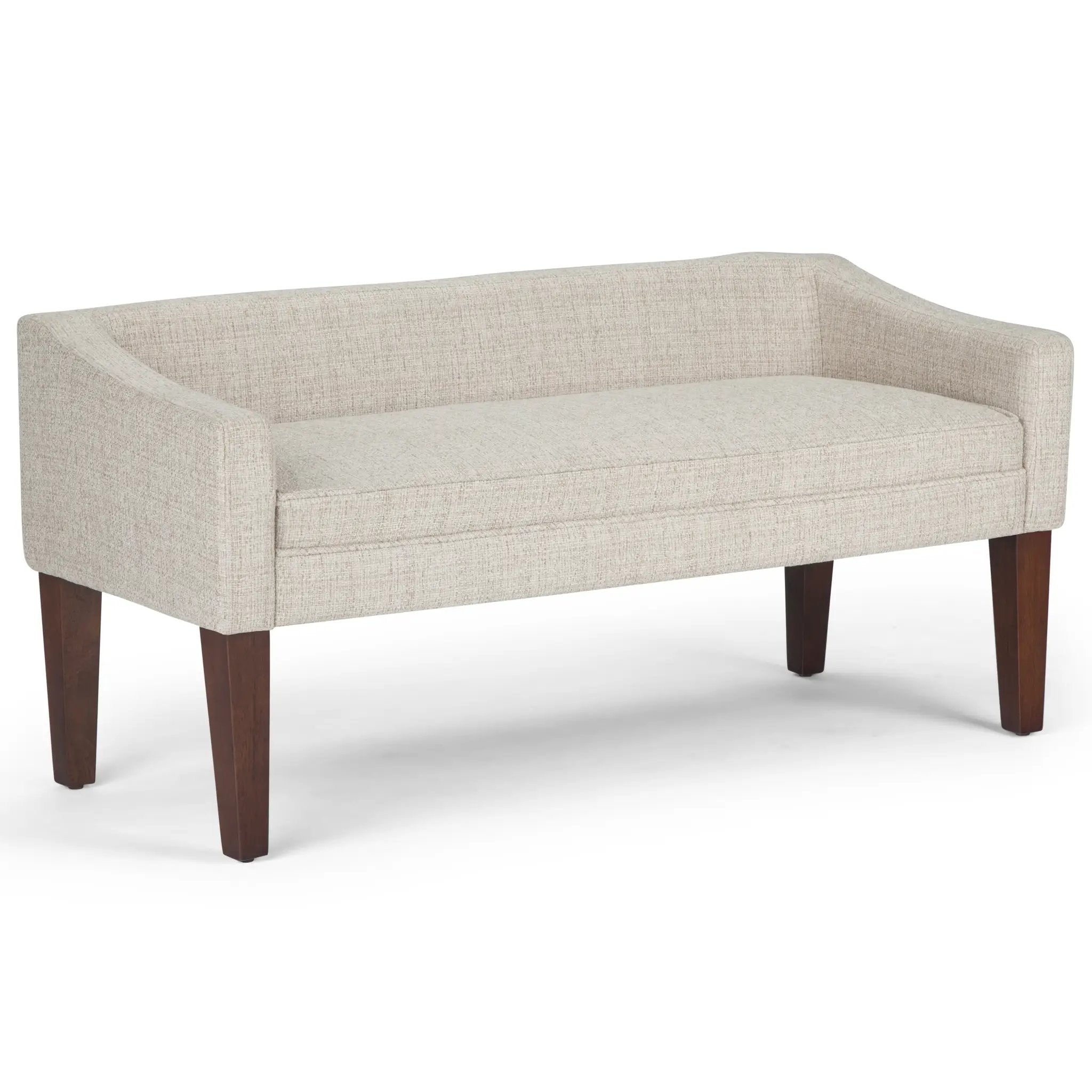 Parris Upholstered Bench - Platinum by HouseOfZazla