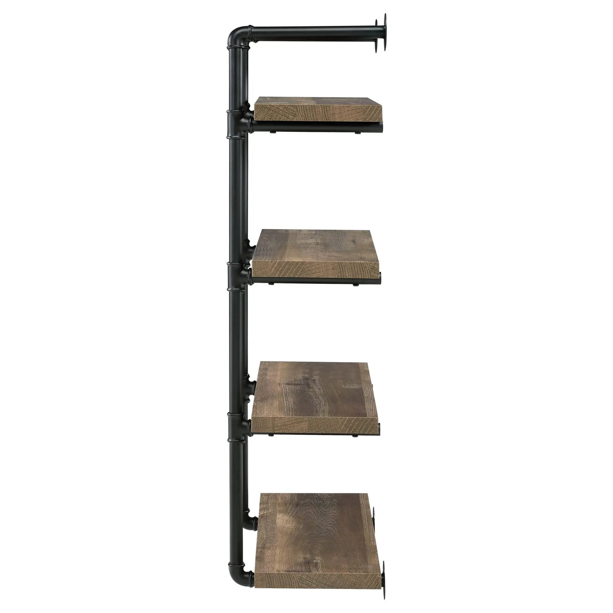 Elmcrest 24-inch 4-shelf Wall Bookshelf Rustic Oak by Unique Piece Furniture