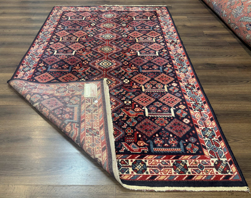 Karastan Rug 5x8, Yuruk Collection #530, Geometric Tribal Wool Pile Vintage Carpet by Jewel Rugs