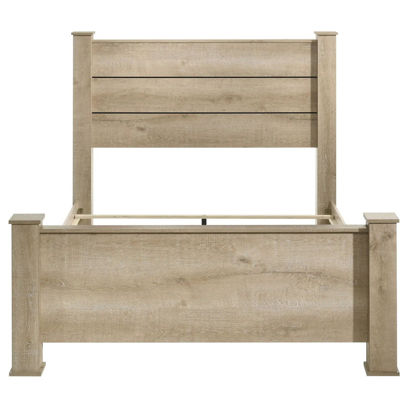 Oakglen 55-inch California King Panel Bed Weathered Oak by Unique Piece Furniture