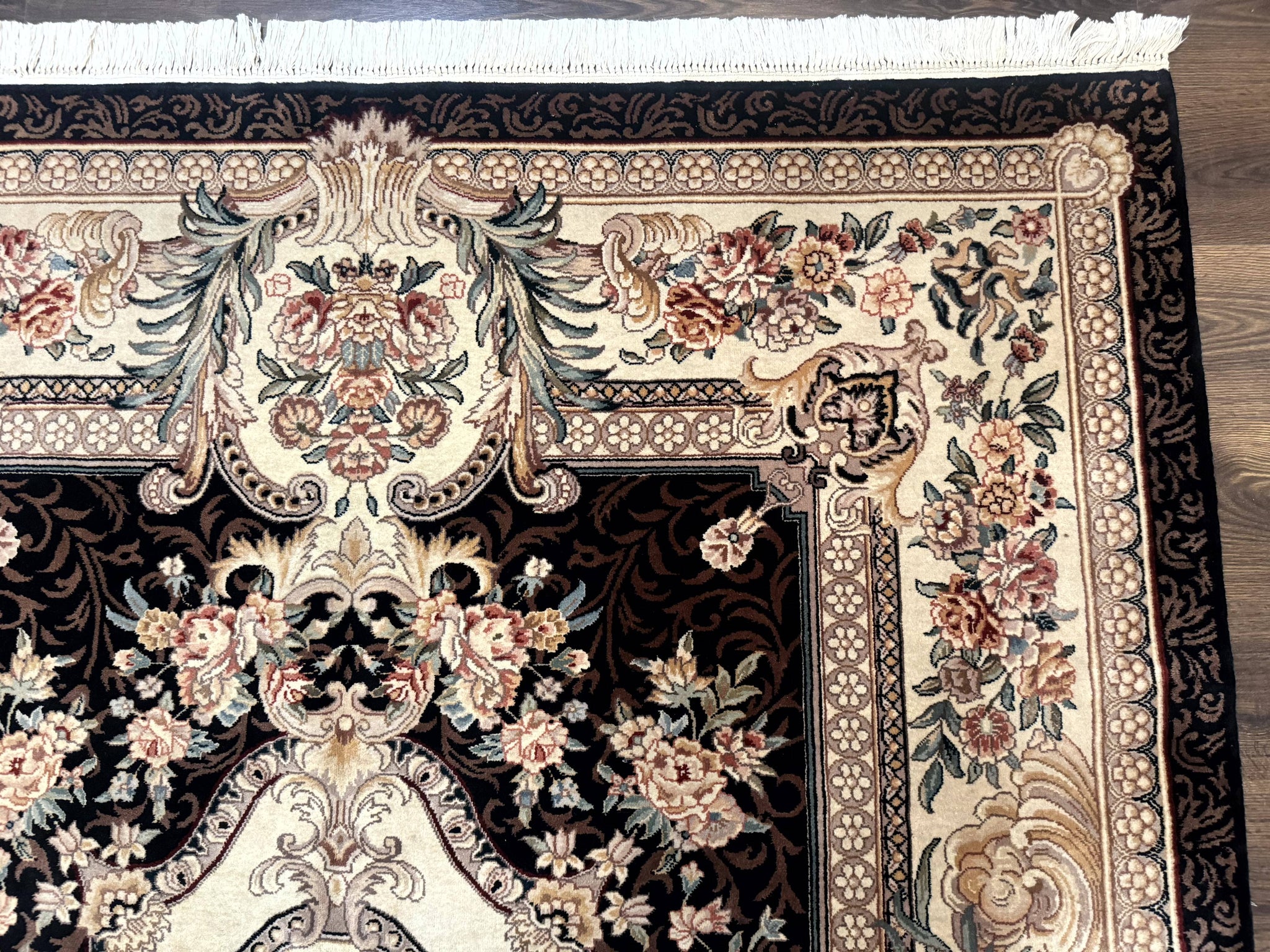 Aubusson Rug 6x9, European Design, Fine 170 KPSI, Elegant Carpet by Jewel Rugs