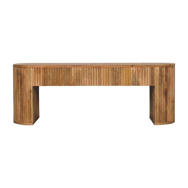 Solid Wood Soba Straight Media Unit by HouseOfZazla