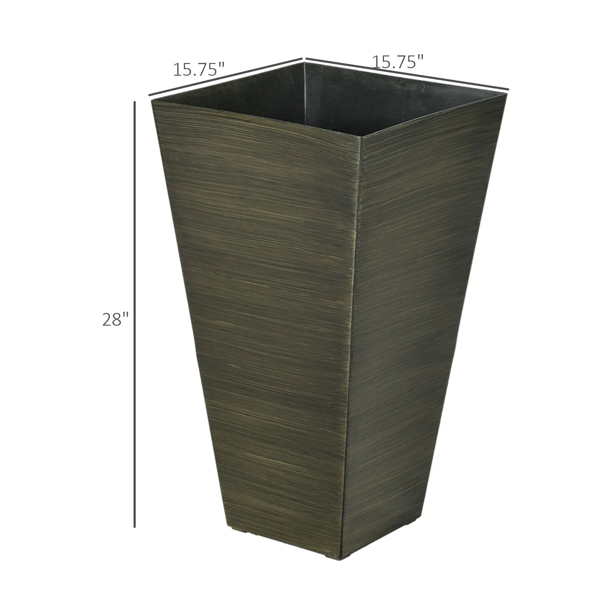 Outsunny 28" Tall Outdoor Planters, Set of 3 by HouseOfZazla