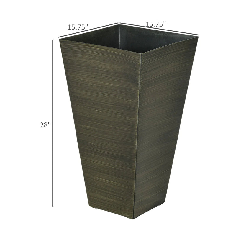 Outsunny 28" Tall Outdoor Planters, Set of 3 by HouseOfZazla