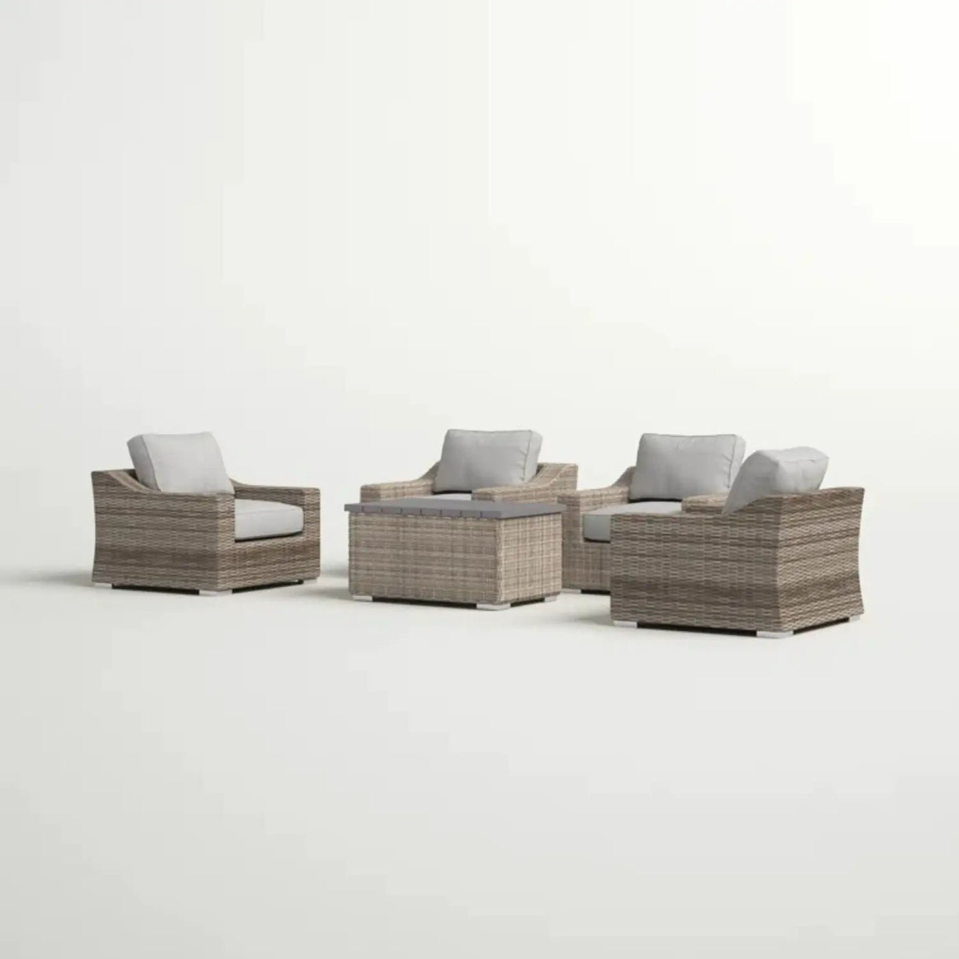 Stylish Sofa Seating Group With Cushions Perfect For Outdoor Gatherings by Unique Piece Furniture