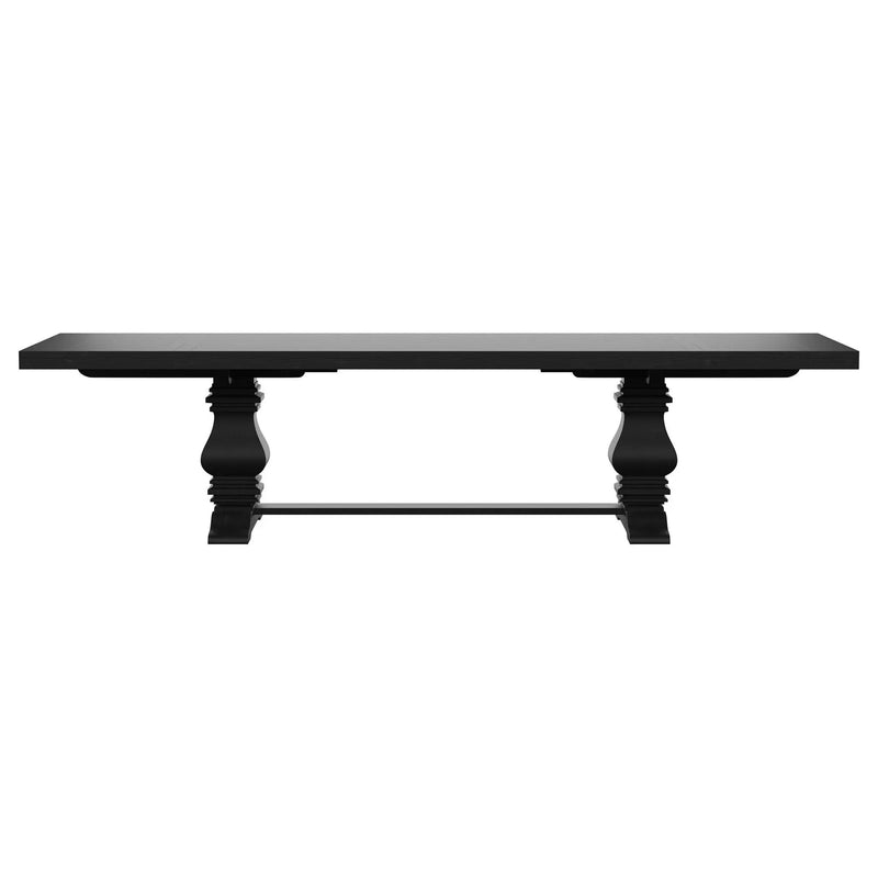 Extension Dining Table Set With Expandable Table With Upholstered Wingback Chairs by HouseOfZazla