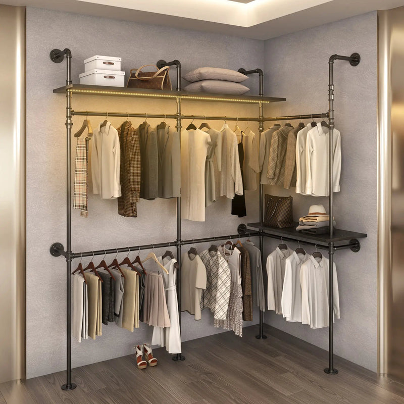 Industrial Pipe Clothing Rack by HouseOfZazla