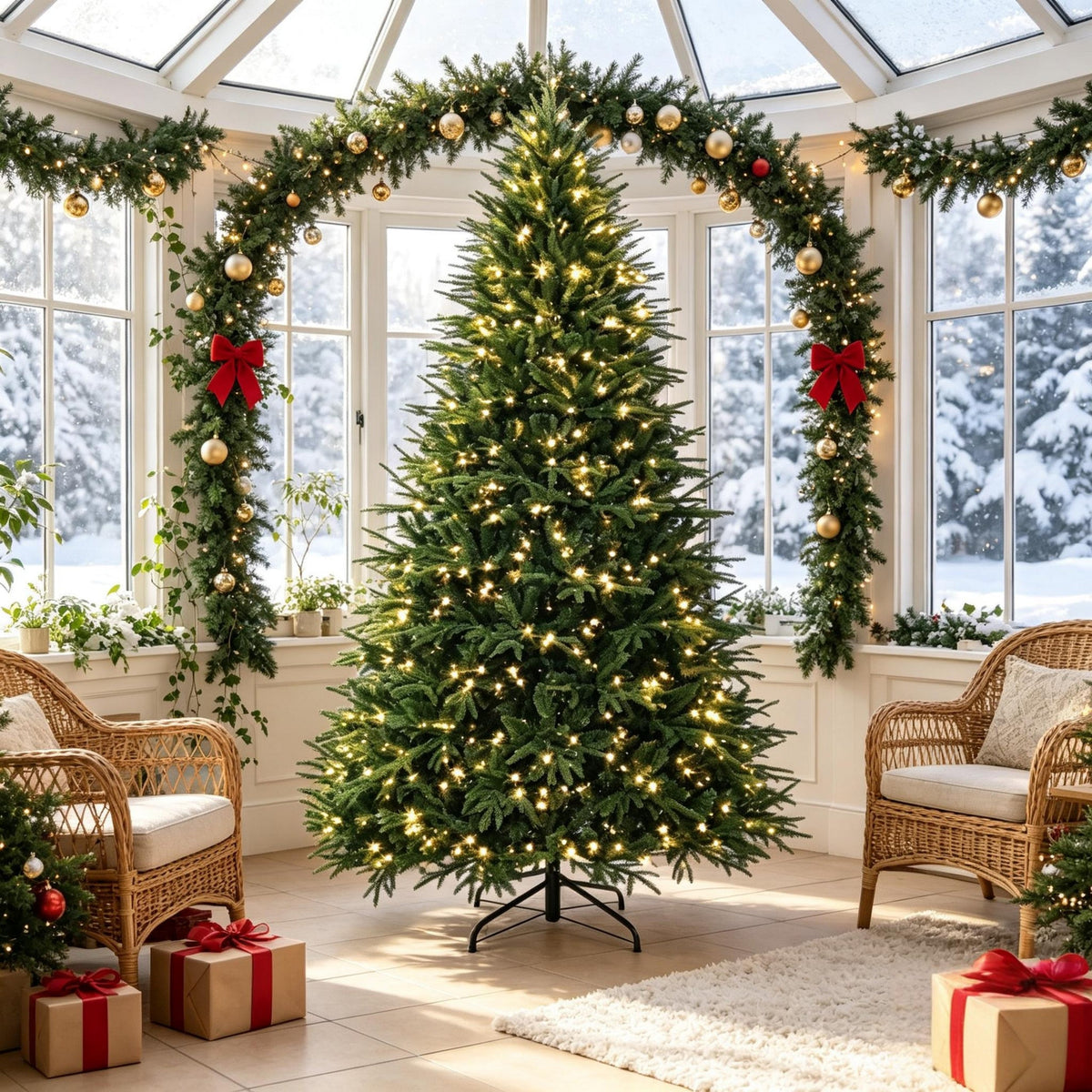 Festive Easy-Setup Artificial Christmas Tree, photo 5 of 9