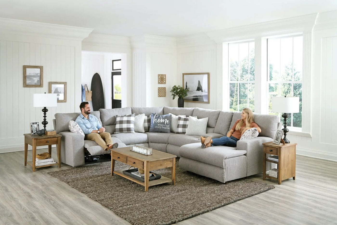 Rockport - Reclining Sectional by Unique Piece Furniture