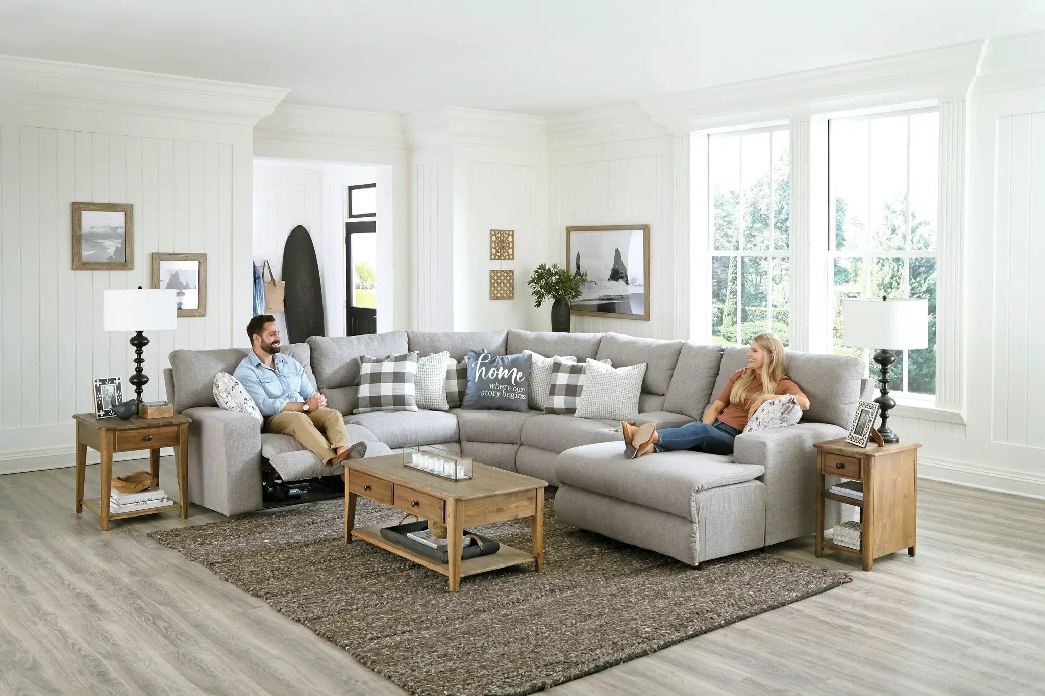 Rockport - Reclining Sectional by Unique Piece Furniture