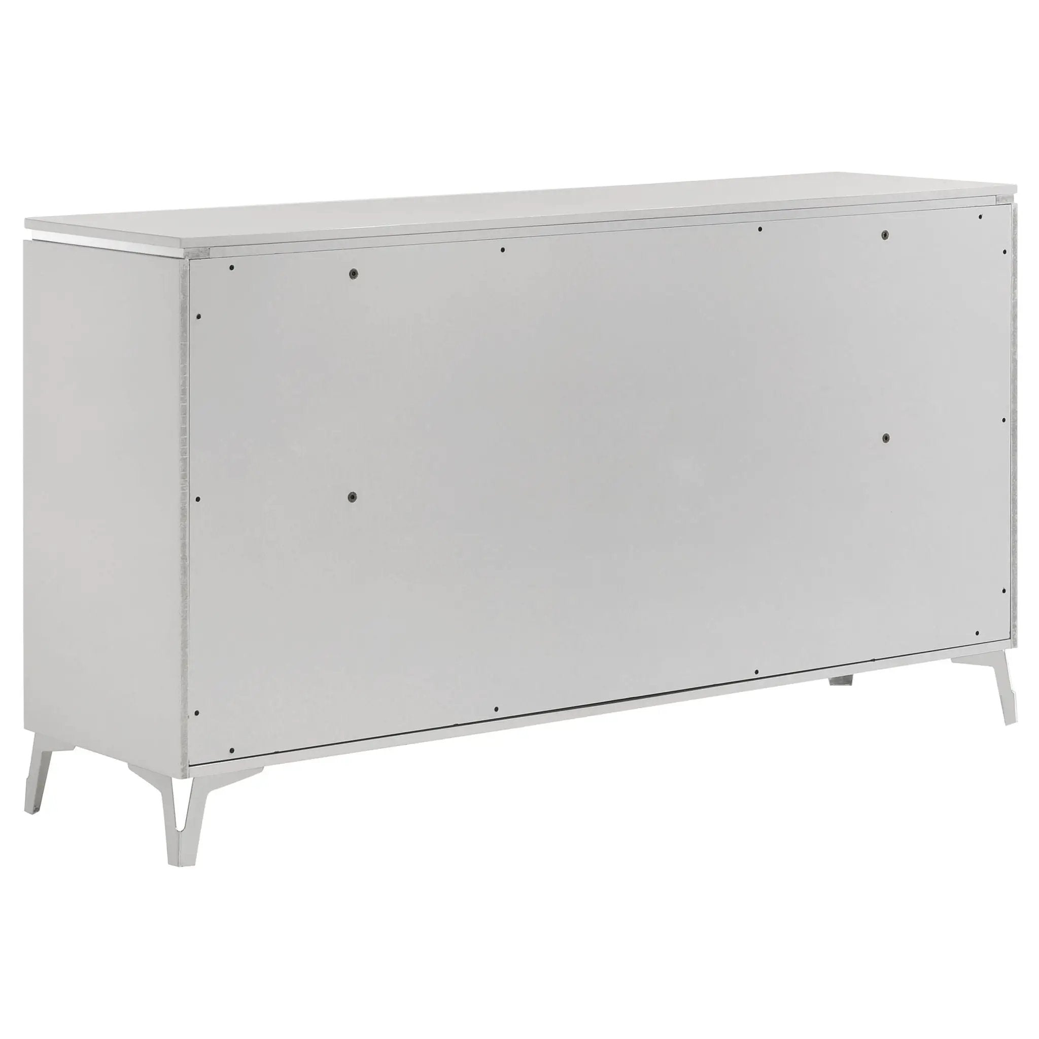 Cassia 6-drawer Bedroom Dresser Cabinet White High Gloss by Unique Piece Furniture