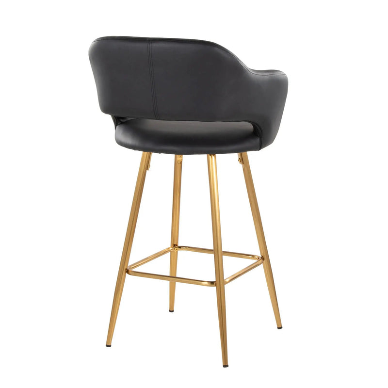 Margarite - Contemporary Fixed Height Counter Stool With Footrest (Set of 2) With Square by Unique Piece Furniture