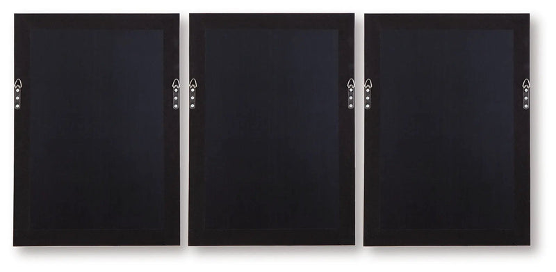 Honslow - Wall Art Set (Set of 3) - Brown / Black / White by Unique Piece Furniture