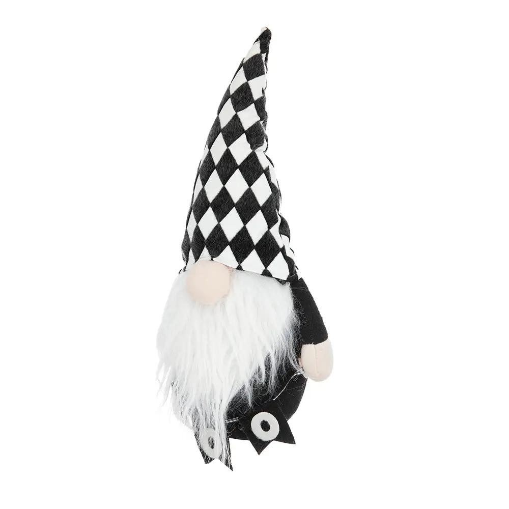 Set of 2, 8.3x4.7x15.7" Fabric Gnome Decor by HouseOfZazla
