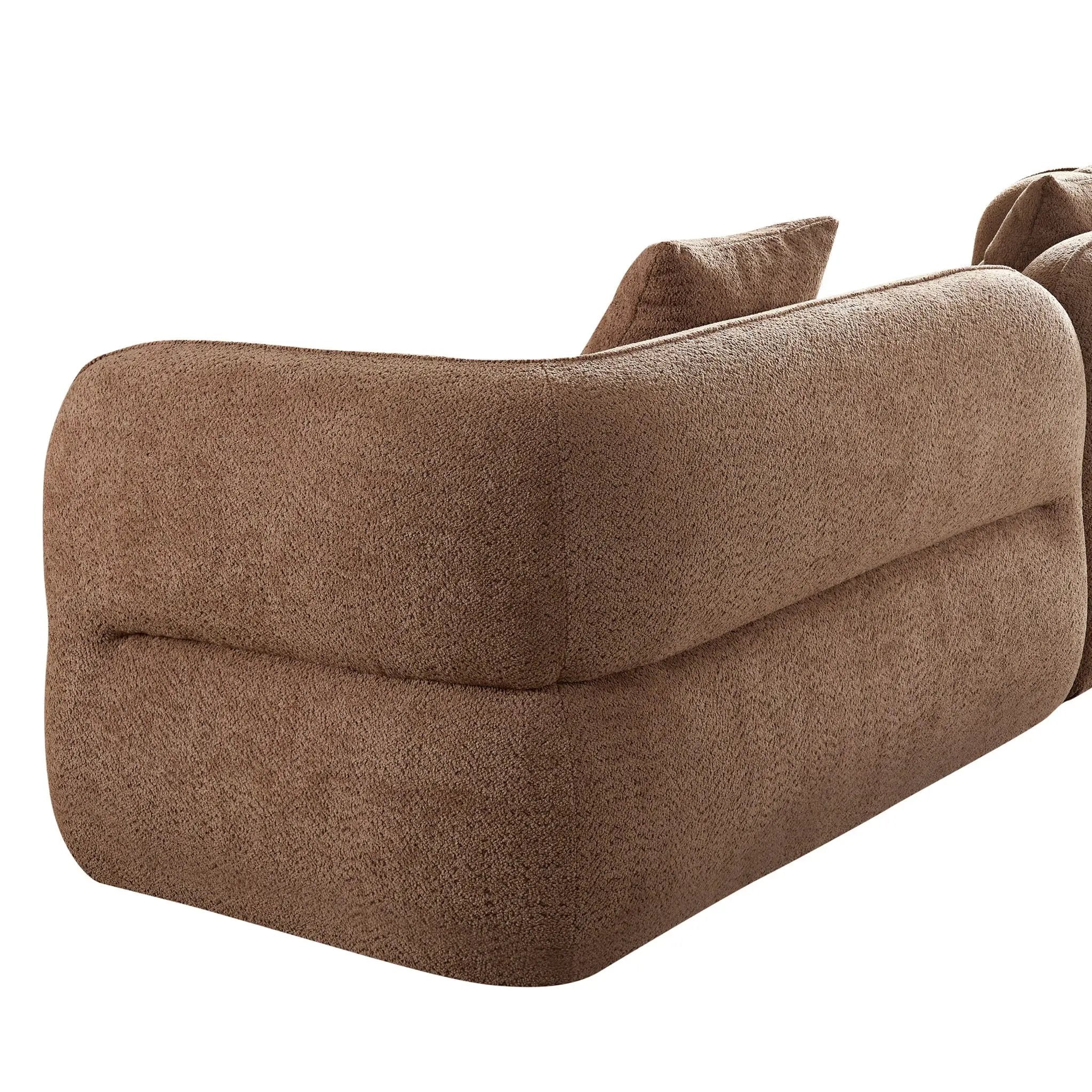 Sectional Sofa With Durable Fabric, Solid Wood Frame, And High Density Sponge Fill by HouseOfZazla