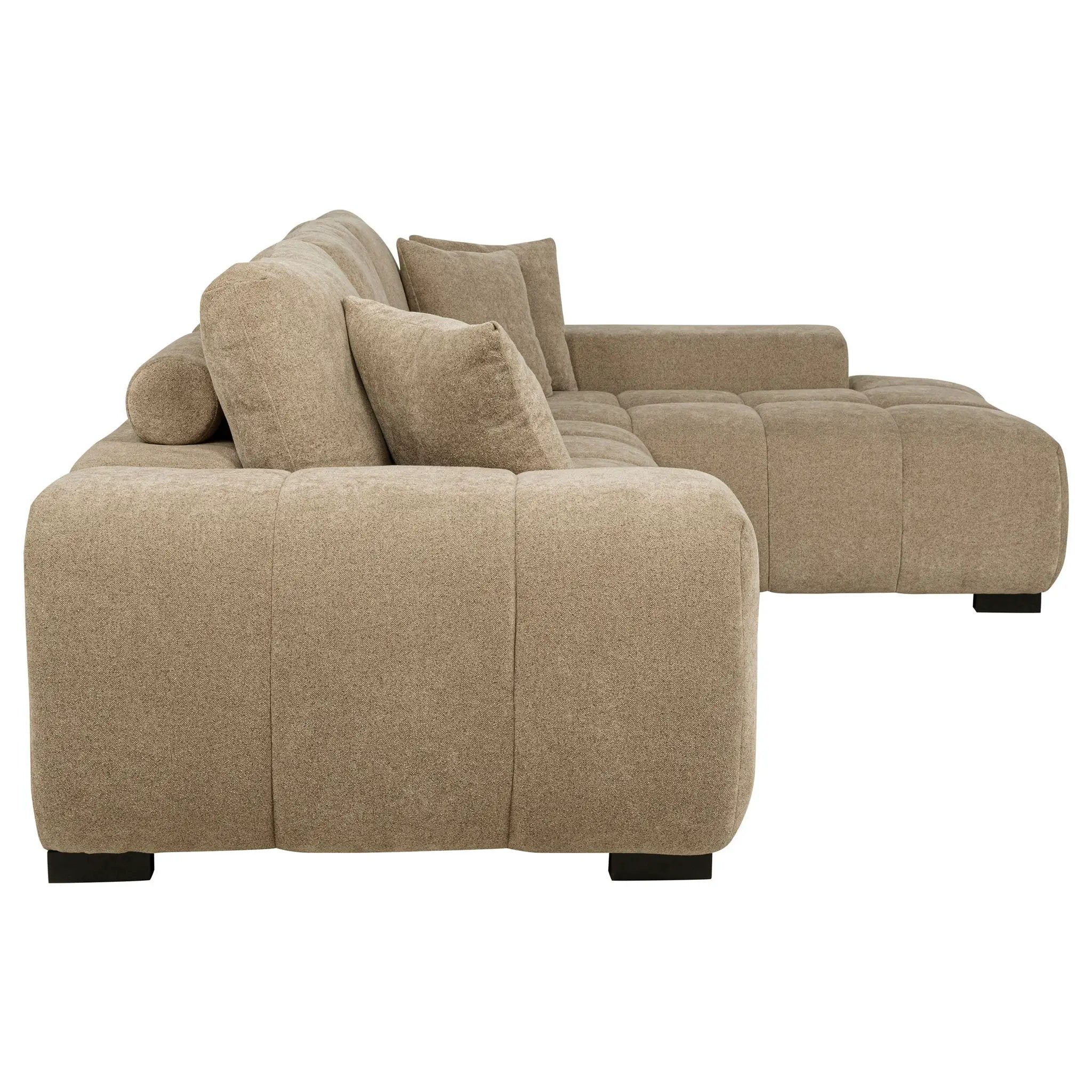 Octavia Upholstered Sectional Chaise Sofa Camel by Unique Piece Furniture