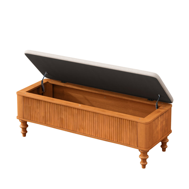 50.8-Inch Multi-Functional Storage Ottoman Bench by HouseOfZazla