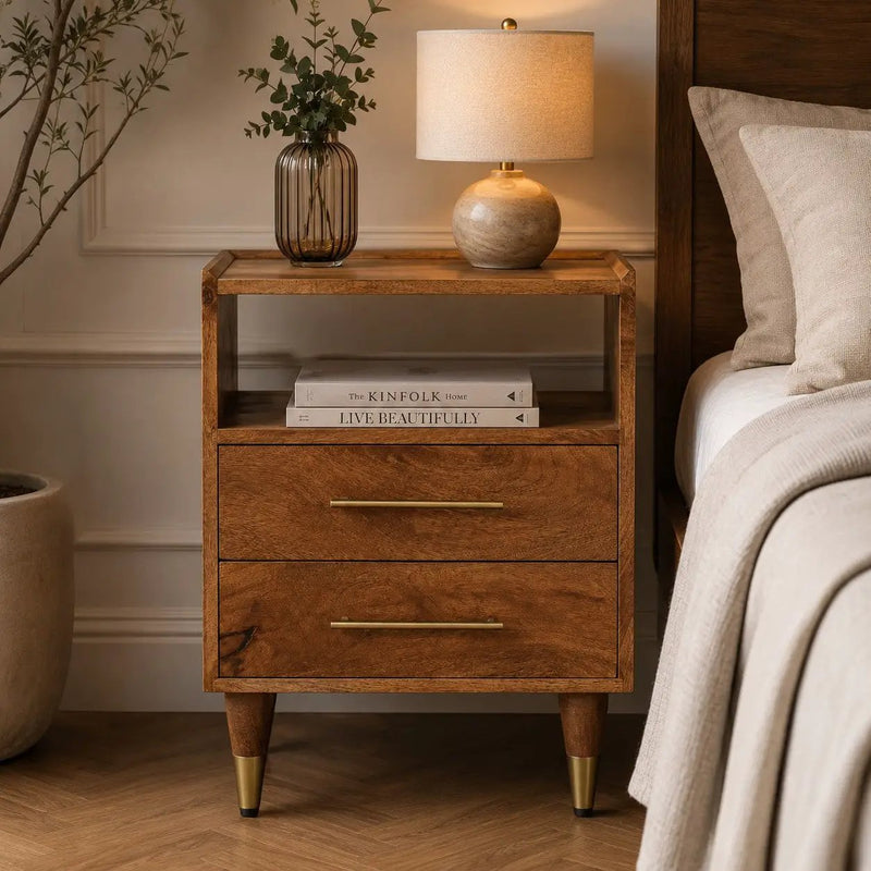 Solid Wood Valenza Nightstand by HouseOfZazla