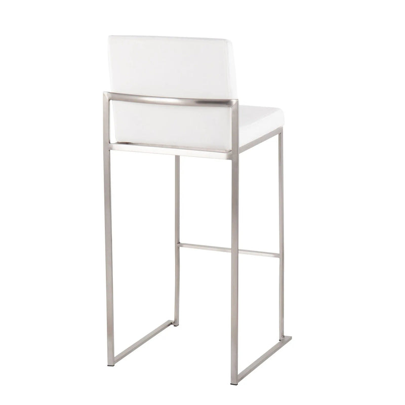Fuji - Contemporary And Modern Elegance High Back Barstool by HouseOfZazla