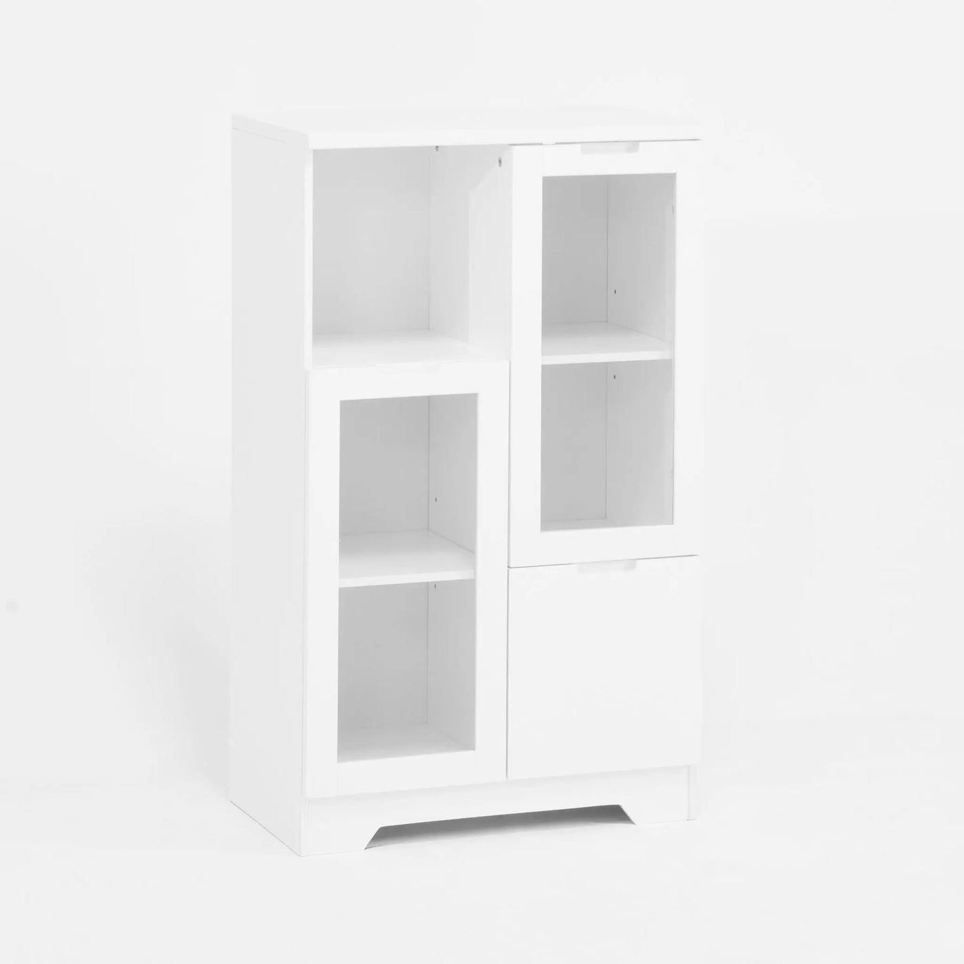 Modern Cabinet With Glass Doors And Drawer by HouseOfZazla