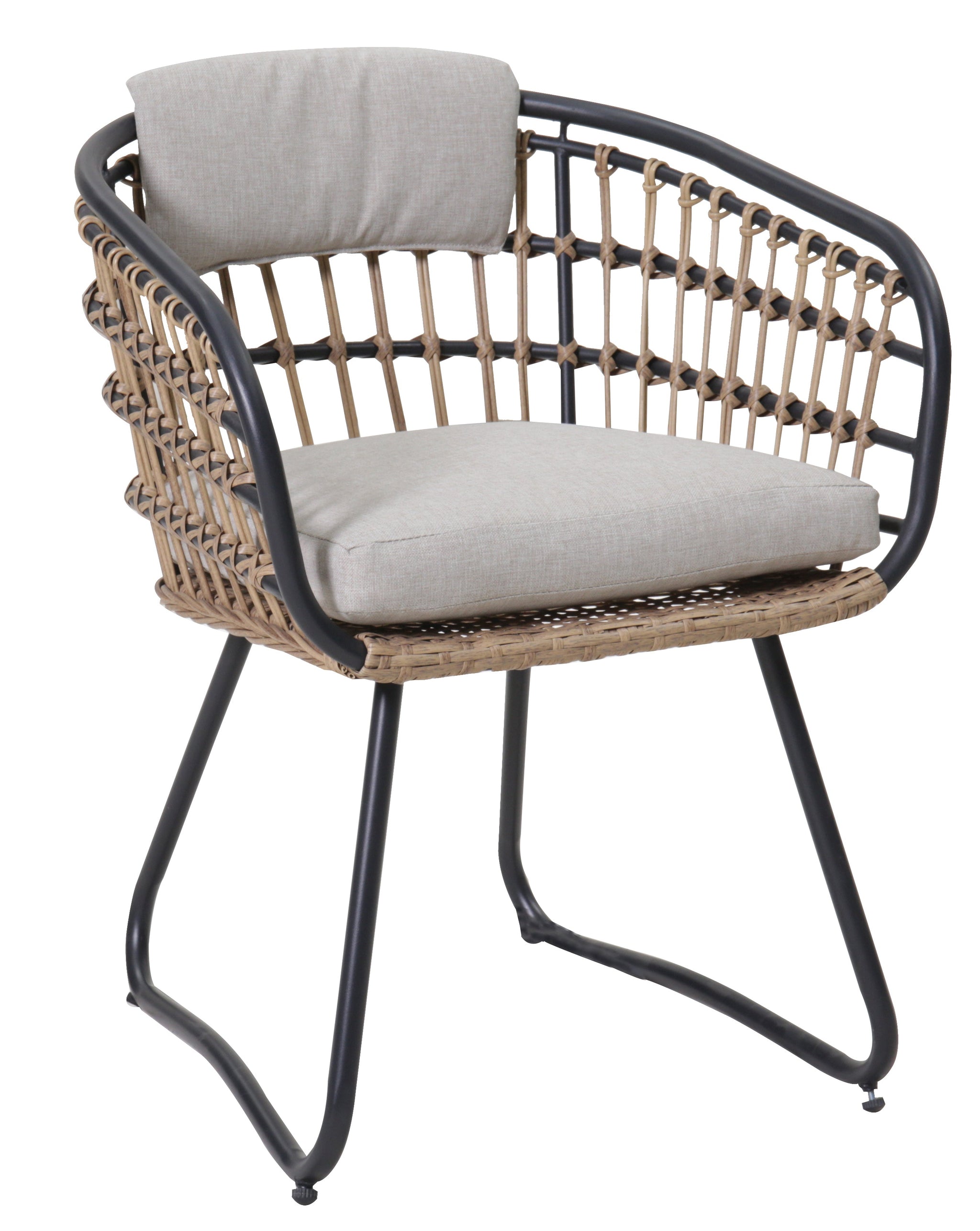 Outdoor Wicker Dining Chairs Set of 2 with Cushions by HouseOfZazla