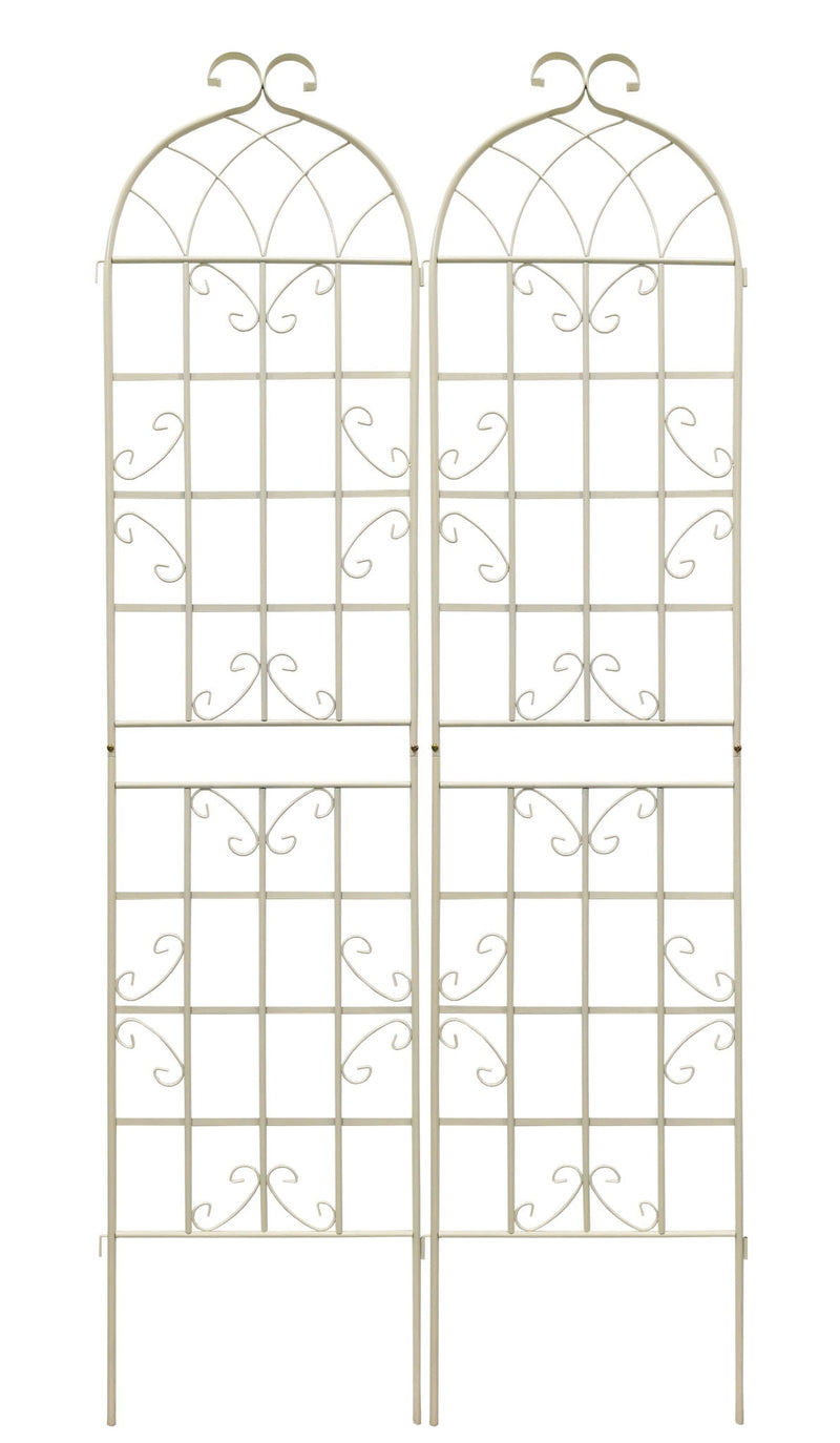 Metal Garden Rustproof Trellis For Climbing Plants Outdoor Flower Support by HouseOfZazla