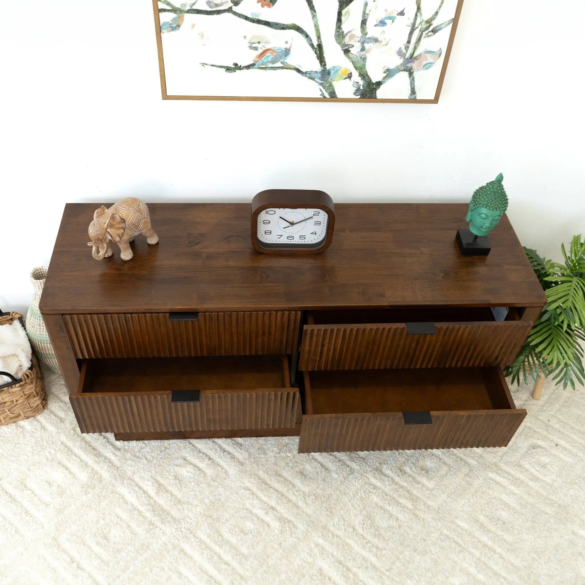 Lola - Dresser With 6 Drawers - Dark Brown by HouseOfZazla
